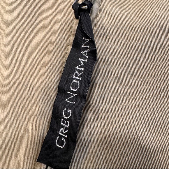 Greg Norman Cotton Zip Up Golf Jacket Collared Tan Size XL - Picture 7 of 12